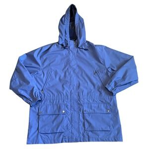 Vintage Pacific Trail Women's XL Periwinkle Blue Rain Coat Outdoor Hiking